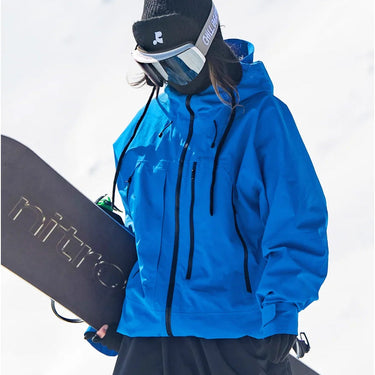 Women’s Hooded Ski Jacket with Zip Pockets-Jacket for women-CaldwellVoss