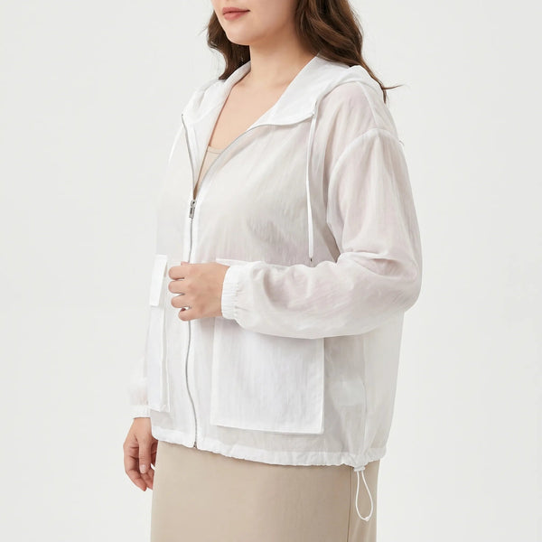 Women’s Hooded Zip-Up Sport Jacket-Jacket for women-CaldwellVoss