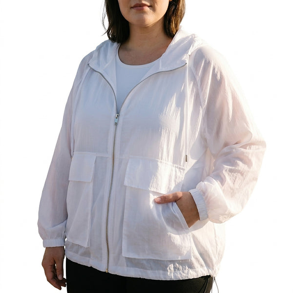 Women’s Hooded Zip-Up Sport Jacket-Jacket for women-CaldwellVoss