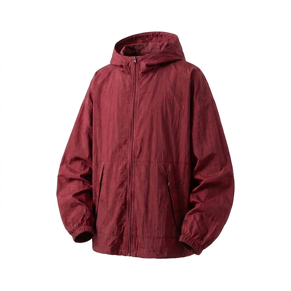 Women’s Hooded Zip-Up Windbreaker Jacket and Cargo Shorts Set-Jacket for women-CaldwellVoss