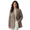 Women’s Houndstooth Pattern Oversized Blazer-Blazer for women-CaldwellVoss