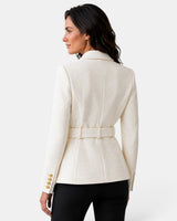 Women’s Jacquard Blazer with Belt-Blazer for women-CaldwellVoss