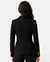 Women’s Jacquard Blazer with Belt-Blazer for women-CaldwellVoss