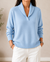 Women’s Knit Pullover with Shawl Collar-Sweaters for Women-CaldwellVoss