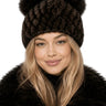 Women’s Knitted Beanie with Double Pom Poms-Har for women-CaldwellVoss