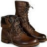 Women’s Lace-Up Ankle Boots with Fold-Over Cuff-Footwear for women-CaldwellVoss