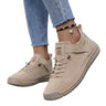 Women’s Lace-Up Low-Top Sneakers with Side Strap-Footwear for women-CaldwellVoss