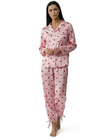 Women’s Leopard Print Button Down Pajama Set-Pajama for women-CaldwellVoss