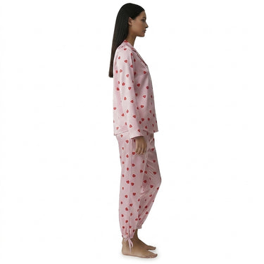 Women’s Leopard Print Button Down Pajama Set-Pajama for women-CaldwellVoss