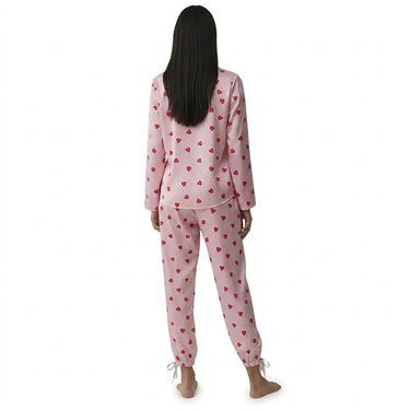 Women’s Leopard Print Button Down Pajama Set-Pajama for women-CaldwellVoss