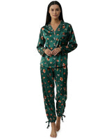 Women’s Leopard Print Button Down Pajama Set-Pajama for women-CaldwellVoss