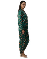 Women’s Leopard Print Button Down Pajama Set-Pajama for women-CaldwellVoss