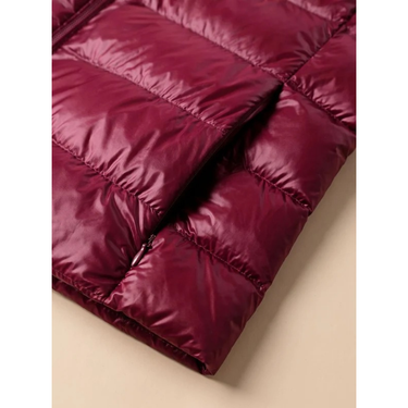 Women’s Long Puffer Jacket with Hood and Zip Closure-Jacket for women-CaldwellVoss