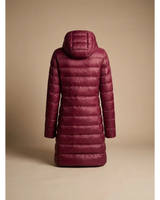 Women’s Long Puffer Jacket with Hood and Zip Closure-Jacket for women-CaldwellVoss