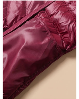 Women’s Long Puffer Jacket with Hood and Zip Closure-Jacket for women-CaldwellVoss