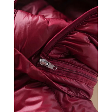 Women’s Long Puffer Jacket with Hood and Zip Closure-Jacket for women-CaldwellVoss