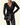 Women’s Long Sleeve Lace V-Neck Blouse with Scalloped Edge Trim-Blouse for women-CaldwellVoss