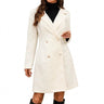 Women’s Long Sleeve Lapel Coat with Button Closure-Jacket for women-CaldwellVoss