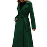 Women’s Long Trench Coat with Belt and Lapel Collar-Coats for women-CaldwellVoss
