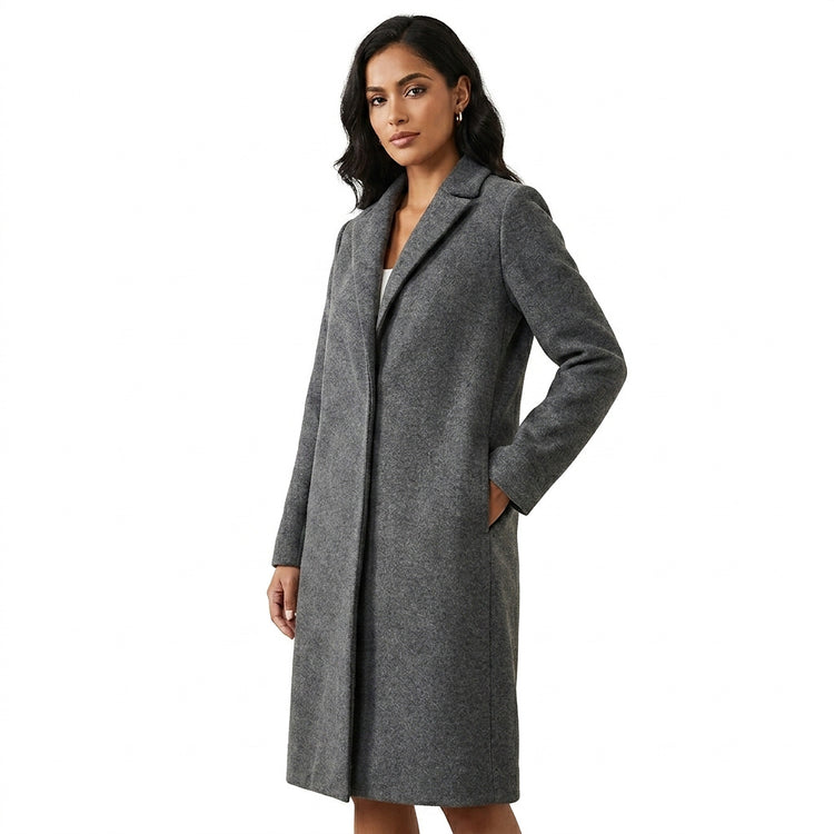 Women’s Long Wool Blend Coat-Coats for women-CaldwellVoss