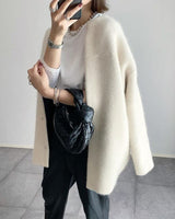 Women’s Longline Knit Cardigan with Snap Closures-Cardigan for women-CaldwellVoss