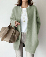 Women’s Longline Knit Cardigan with Snap Closures-Cardigan for women-CaldwellVoss