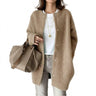 Women’s Longline Knit Cardigan with Snap Closures-Cardigan for women-CaldwellVoss