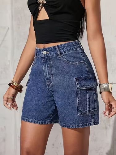 Women's Mid-Thigh Cargo Shorts