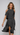 Women’s Midi Dress with Asymmetric Hem Black