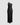 Women’s One-Shoulder Satin Maxi Dress with Slit Black