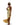 Women’s One-Shoulder Satin Maxi Dress with Slit Yellow