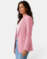 Women’s Open Front Blazer with Flap Pockets-Blazer for women-CaldwellVoss