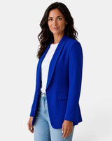 Women’s Open Front Blazer with Flap Pockets-Blazer for women-CaldwellVoss
