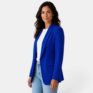 Women’s Open Front Blazer with Flap Pockets-Blazer for women-CaldwellVoss