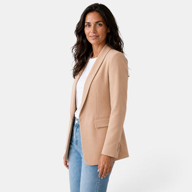 Women’s Open Front Blazer with Flap Pockets-Blazer for women-CaldwellVoss
