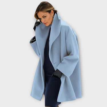 Women’s Oversized Coat with Wide Lapel-Coats for women-CaldwellVoss