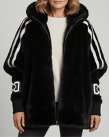 Women’s Oversized Faux Fur Hooded Jacket-Jacket for women-CaldwellVoss