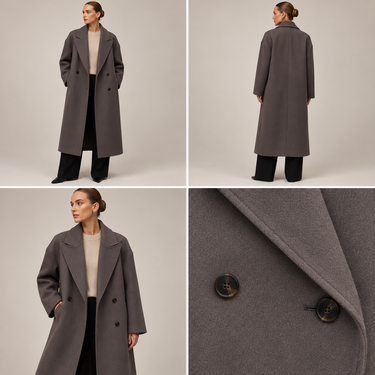 Women’s Oversized Long Wool Coat-Coats for women-CaldwellVoss