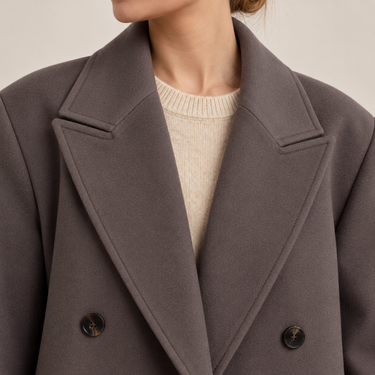 Women’s Oversized Long Wool Coat-Coats for women-CaldwellVoss