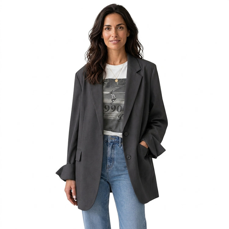 Women’s Oversized Two-Button Blazer-Blazer for Women-CaldwellVoss
