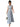 Women's Pleated Maxi Dress with Notched Collar