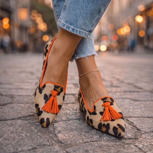 Women’s Pointed Toe Suede Loafers with Tassels-Footwear for women-CaldwellVoss