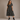 Women's Polka Dot Smocked Midi Dress Black Floral