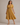Women's Polka Dot Smocked Midi Dress Ochre Yellow