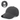 Women's Ponytail Baseball Cap with Criss-Cross Back Dark Grey