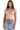 Women's Puff Sleeve Sweetheart Neckline Button-Down Corset Crop Top with Tie Details-Tops for women-CaldwellVoss