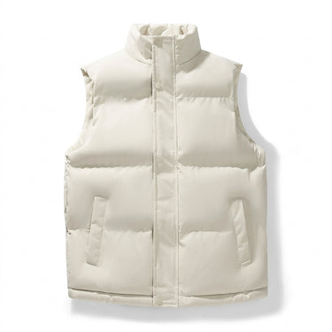 Women’s Puffer Vest with Stand Collar-Vests for women-CaldwellVoss