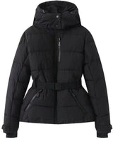 Women’s Quilted Puffer Jacket with Belt and Hood-Jacket for women-CaldwellVoss