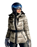 Women’s Quilted Puffer Jacket with Belt and Hood-Jacket for women-CaldwellVoss