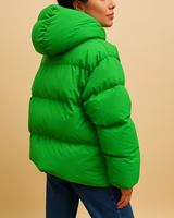 Women’s Quilted Puffer Jacket with Hood and Zip Closure-Jacket for women-CaldwellVoss